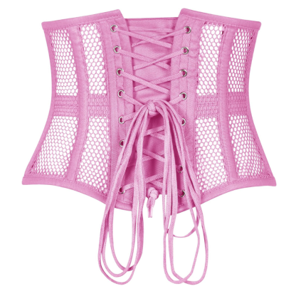 Heavy Duty Steel Boned Underbust Mesh Corset Cincher