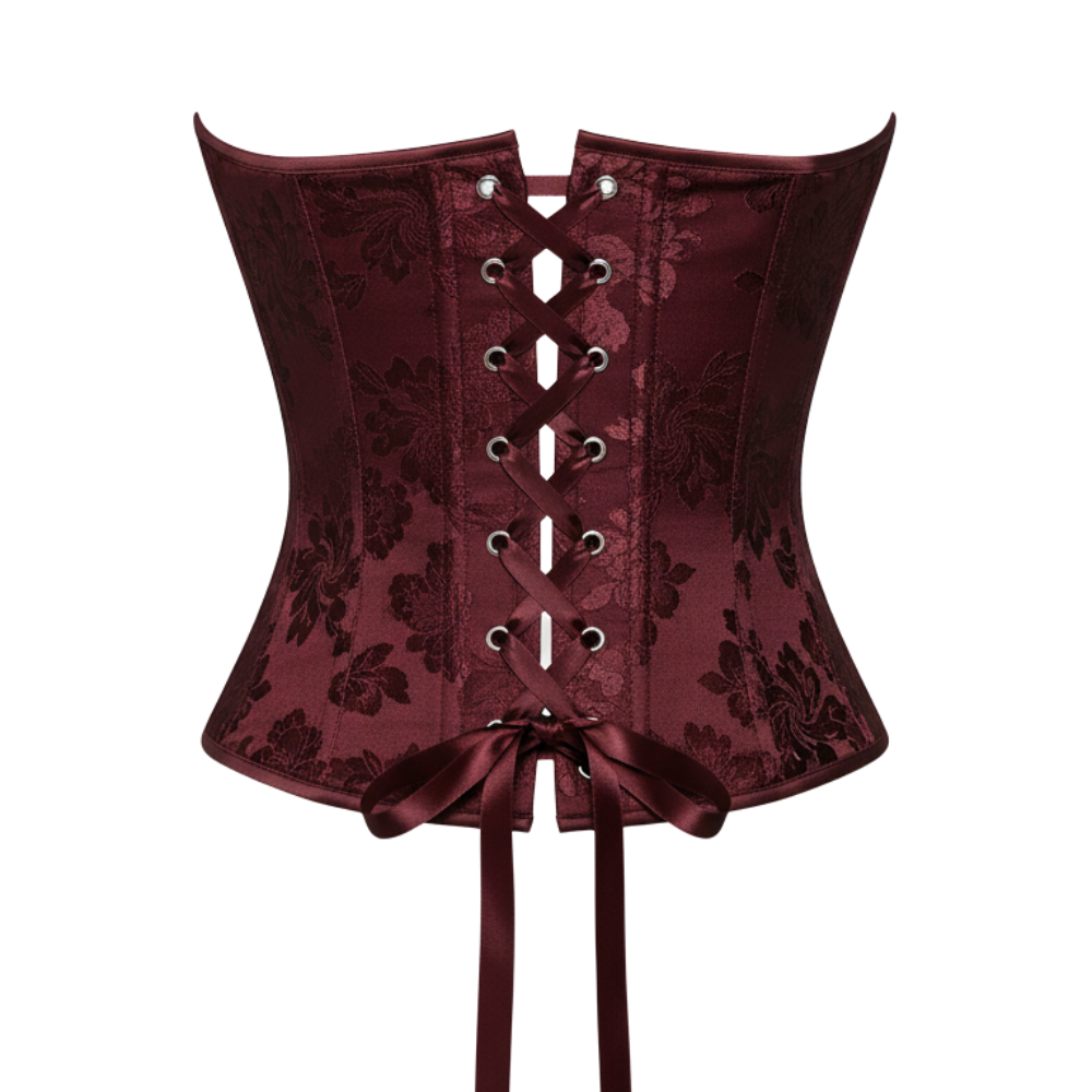 Lace Up Strapless Corset Top For Women