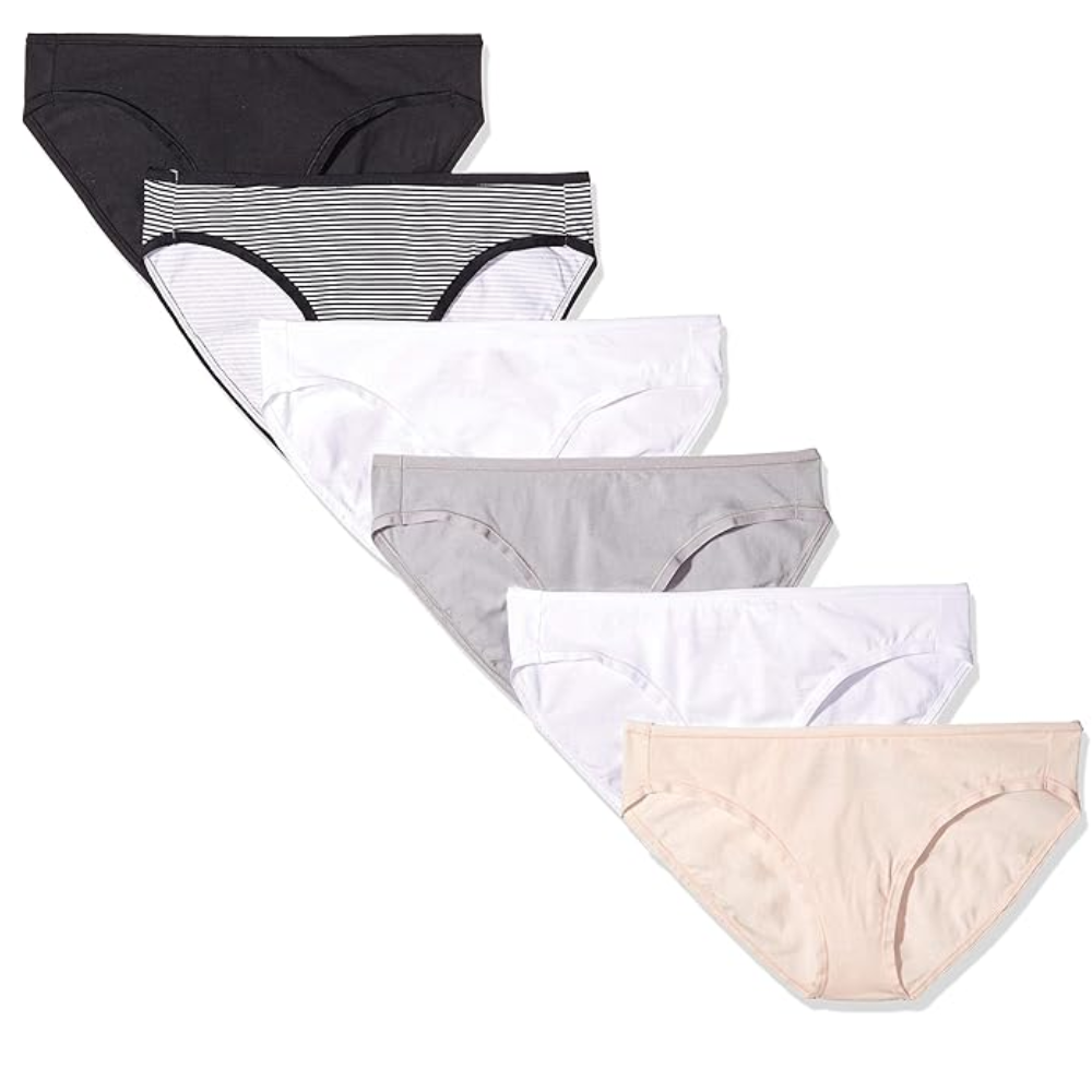 Pack Of 6 Cotton Bikini Briefs For Women