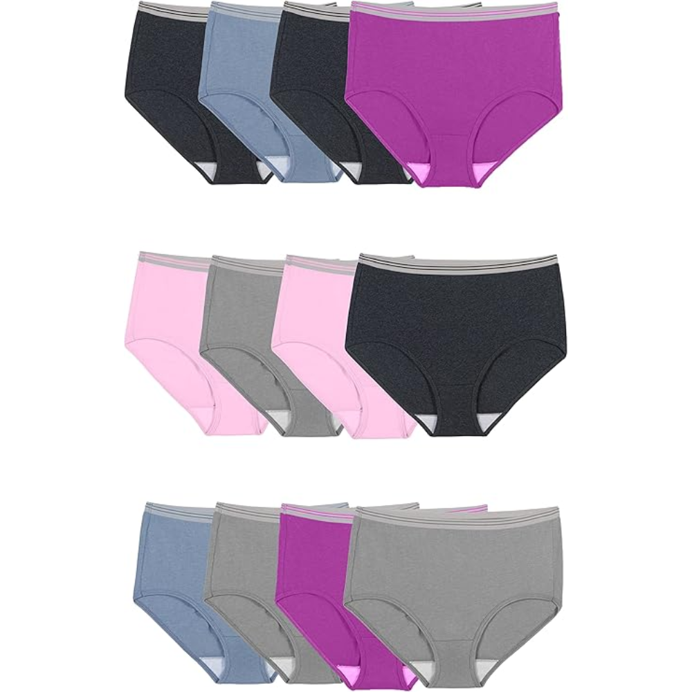 Pack Of 12 Women Soft Cotton Underwear