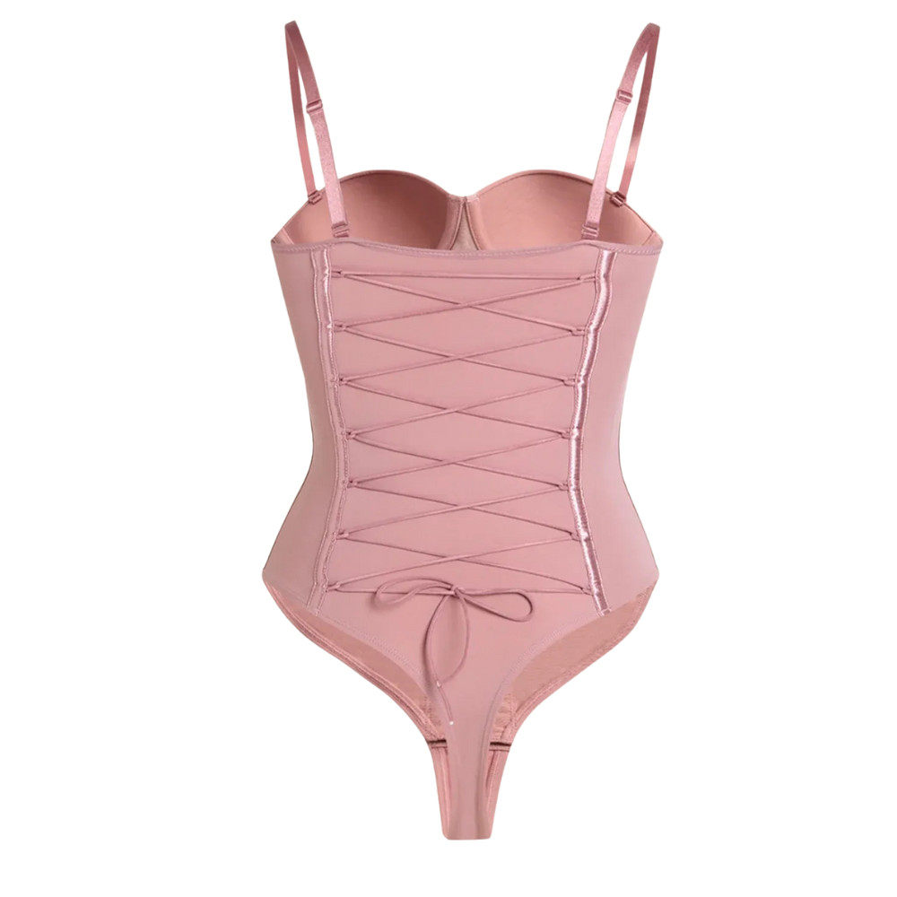 Strapless Formwear Corset Style One Piece Evening Outfit