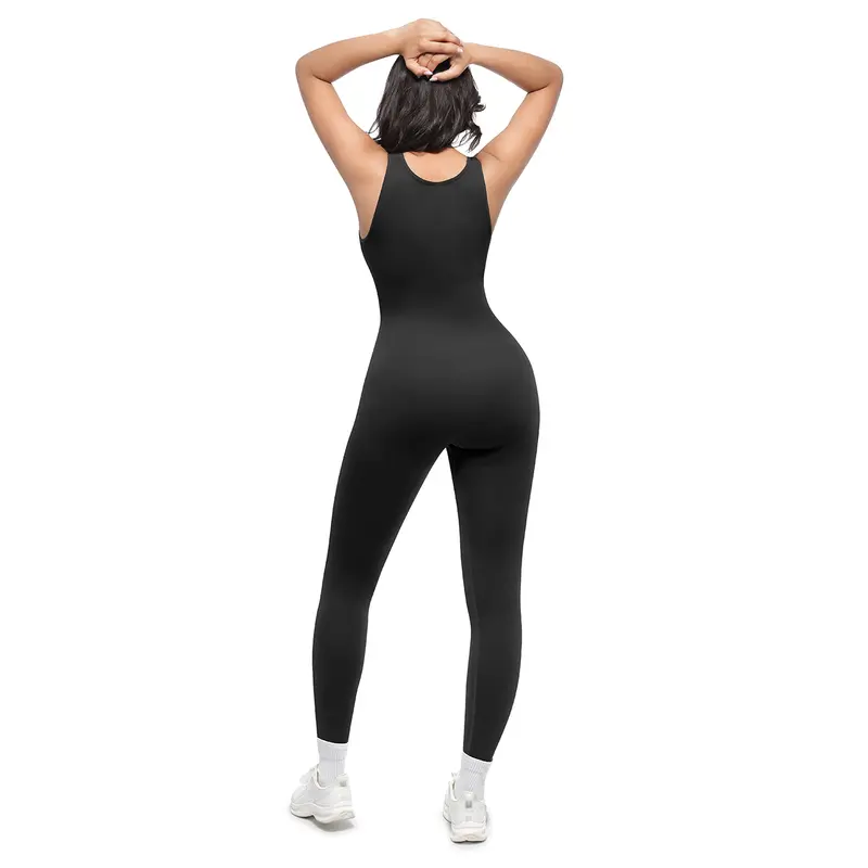 Deep V Tummy Control Jumpsuit