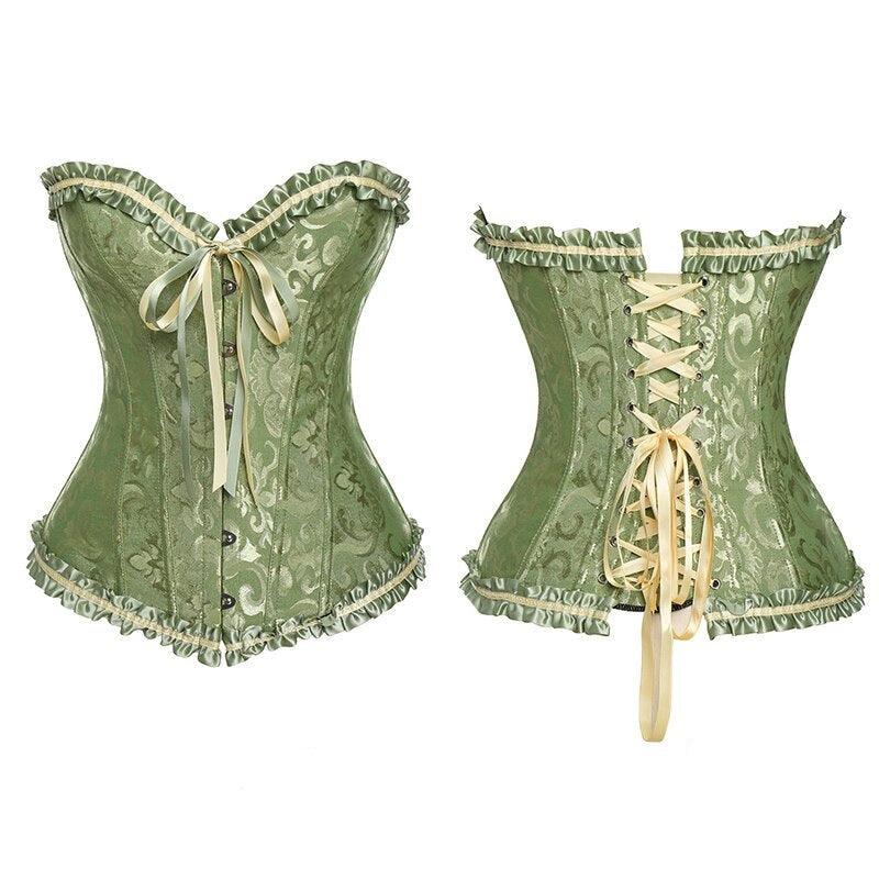 Vintage Lace Up Corset – Elegant Fit with Adjustable Support-Secret Slim Wear