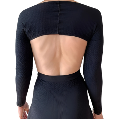 Textured Knit Compression Sleeves-Secret Slim Wear