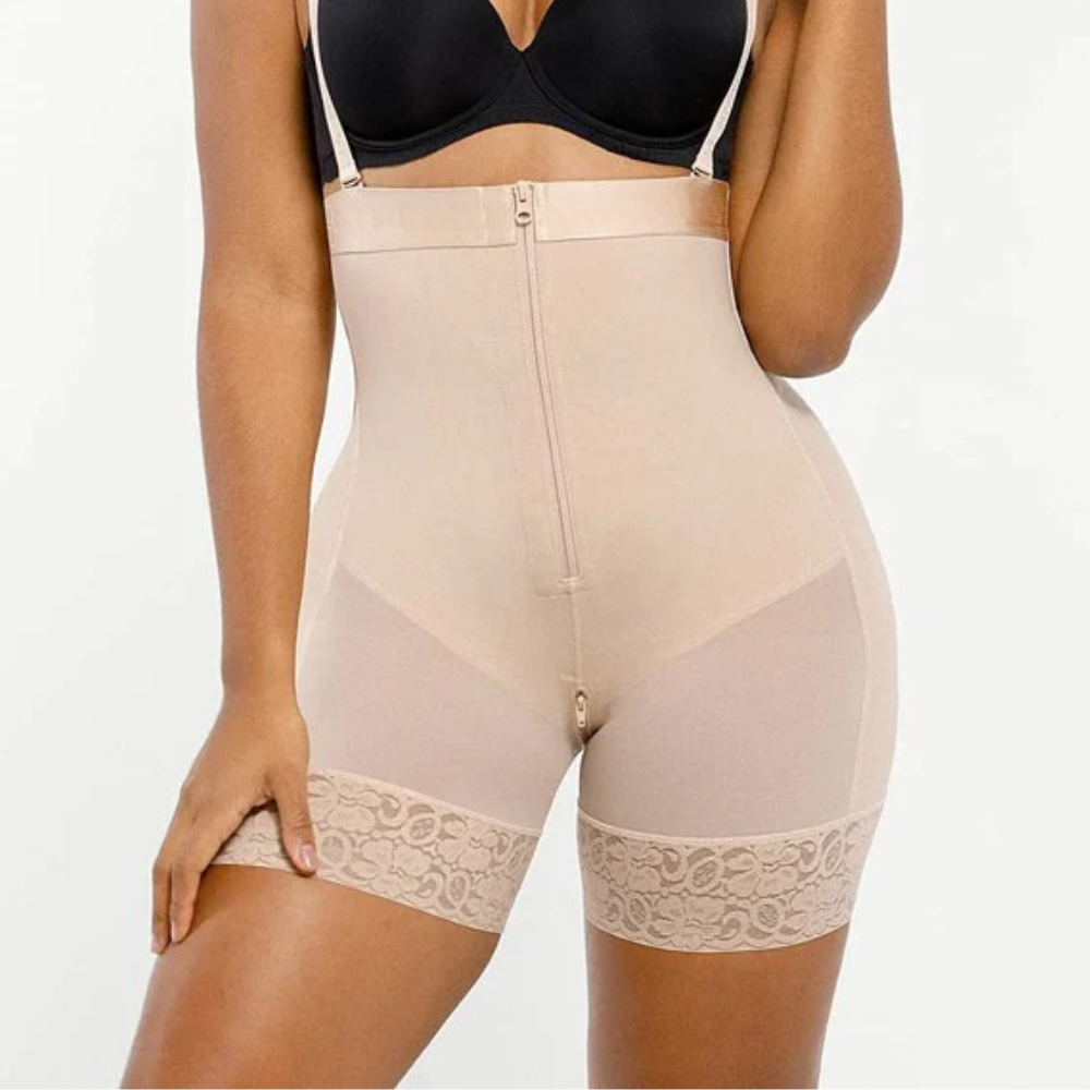 Women Firm Tummy Compression Bodysuit Shaper With Butt Lifter-Secret Slim Wear