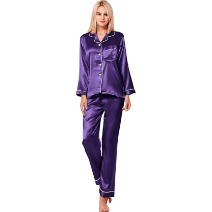Button Down Satin Pajamas – Comfortable and Stylish Sleepwear