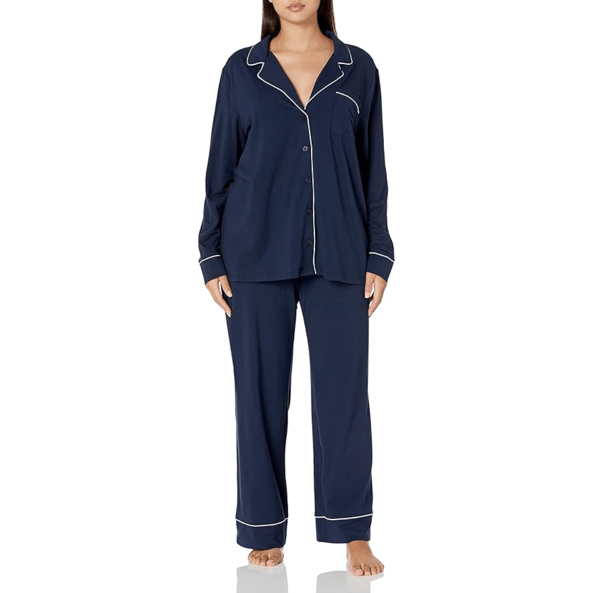 Long Sleeve Pajama Set – Soft Cotton Modal Sleepwear for Comfort-Secret Slim Wear