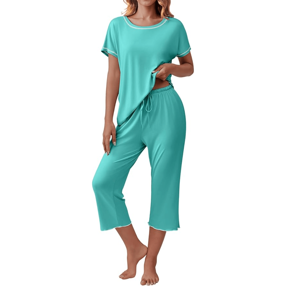 Capri Pajama Set Matching –  Comfortable and Stylish Loungewear-Secret Slim Wear