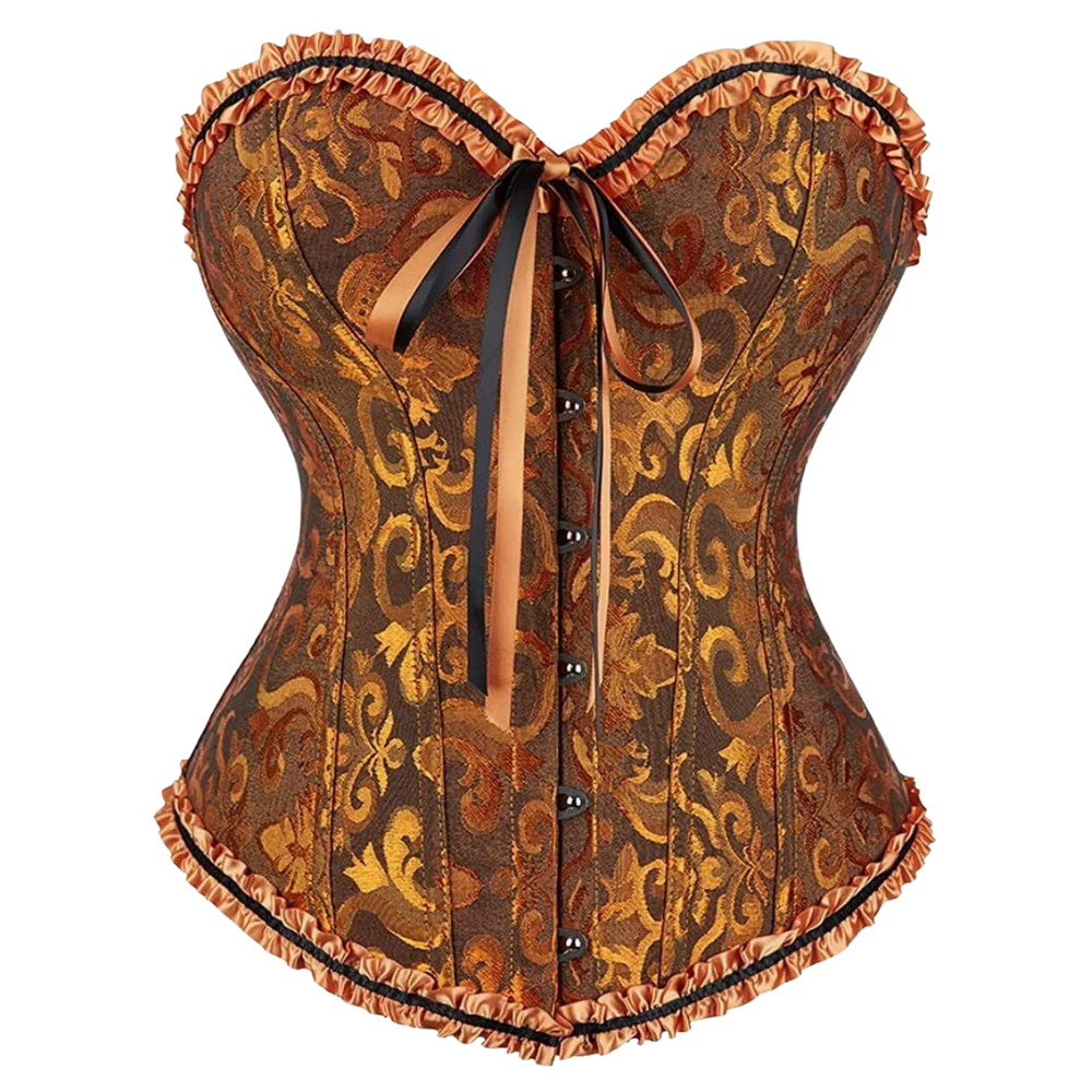 Vintage Floral Corset Bustier Top