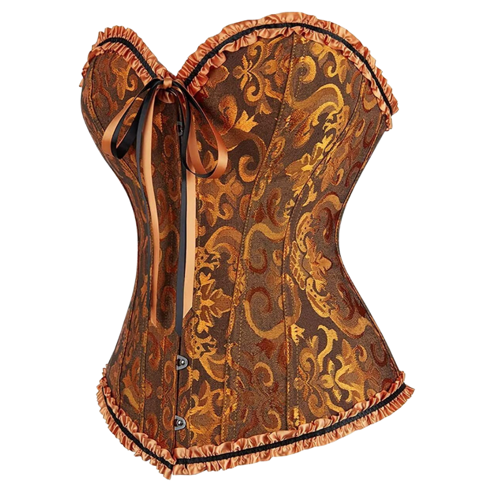 Vintage Floral Corset Bustier Top