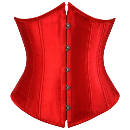 Plus Size Satin Overbust Corset Bustier Top