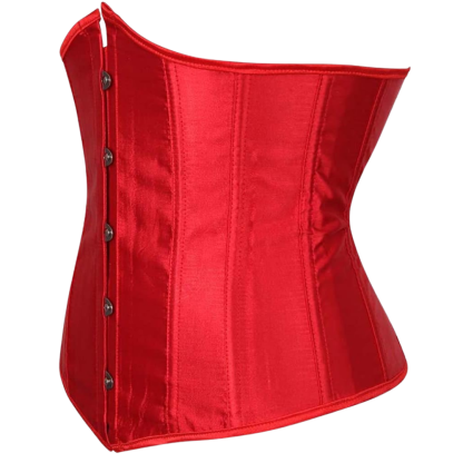 Plus Size Satin Overbust Corset Bustier Top