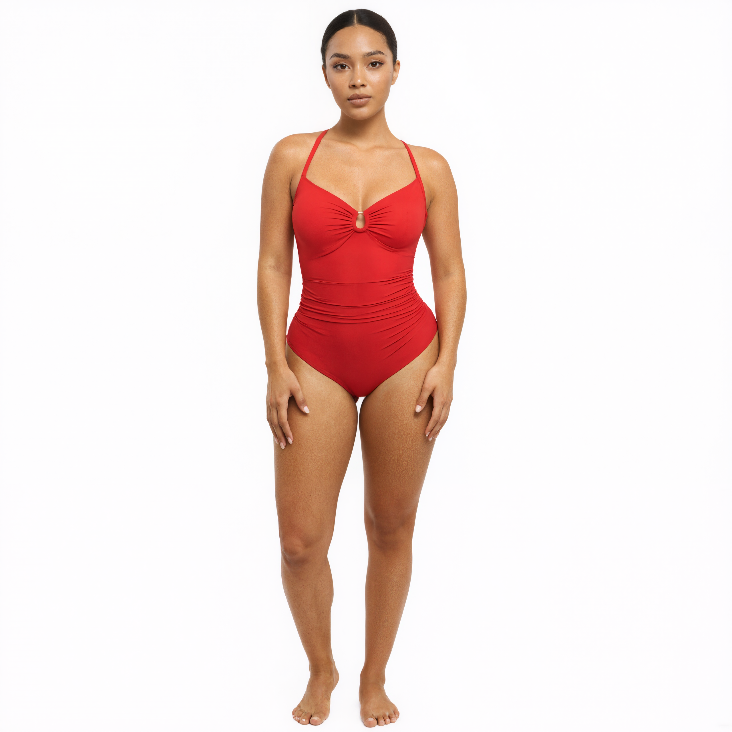 Smart Sculpt U Ring Cut Out Shaping Swimsuit