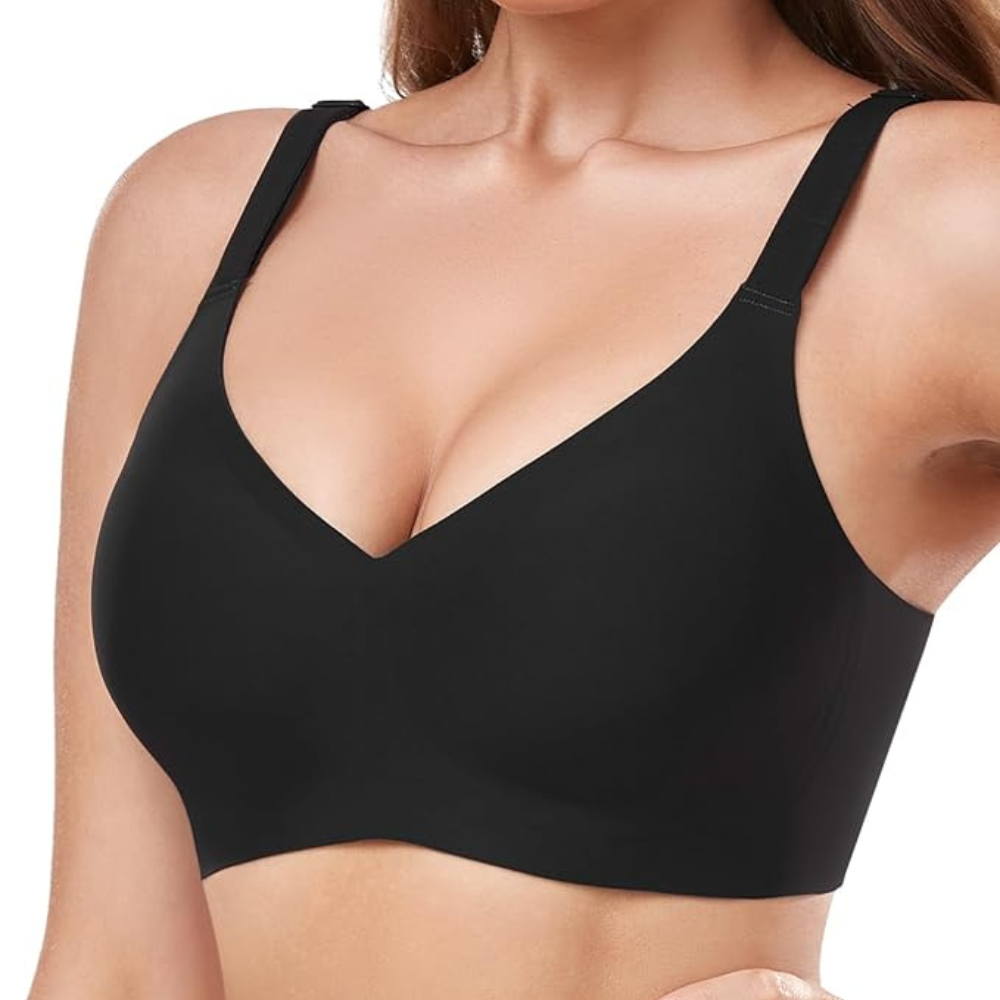 Wireless Seamless Support Bra with full coverage and adjustable straps-Secret Slim Wear