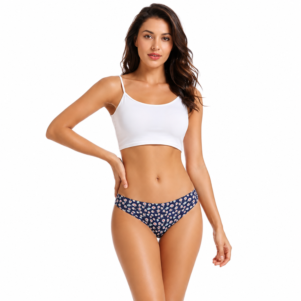 Pack Of 5 Seamless No Show Soft Thongs For Women