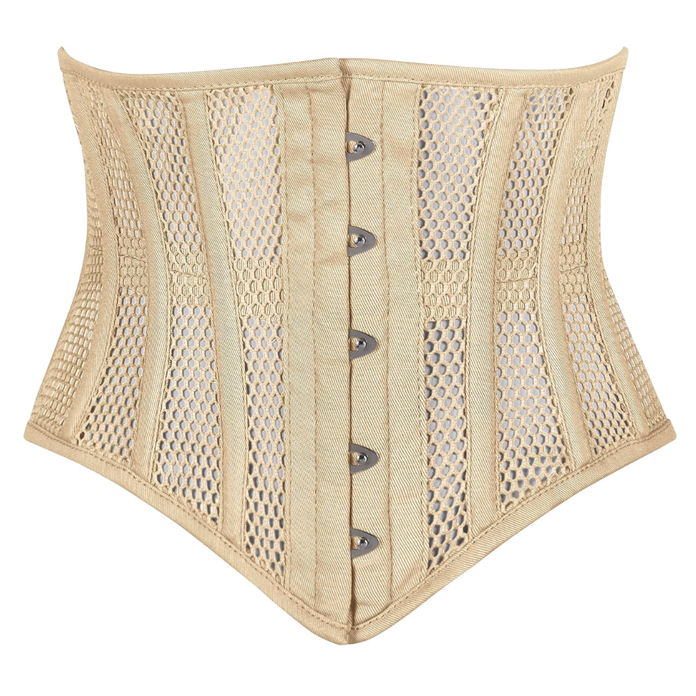 Heavy Duty Steel Boned Underbust Mesh Corset Cincher