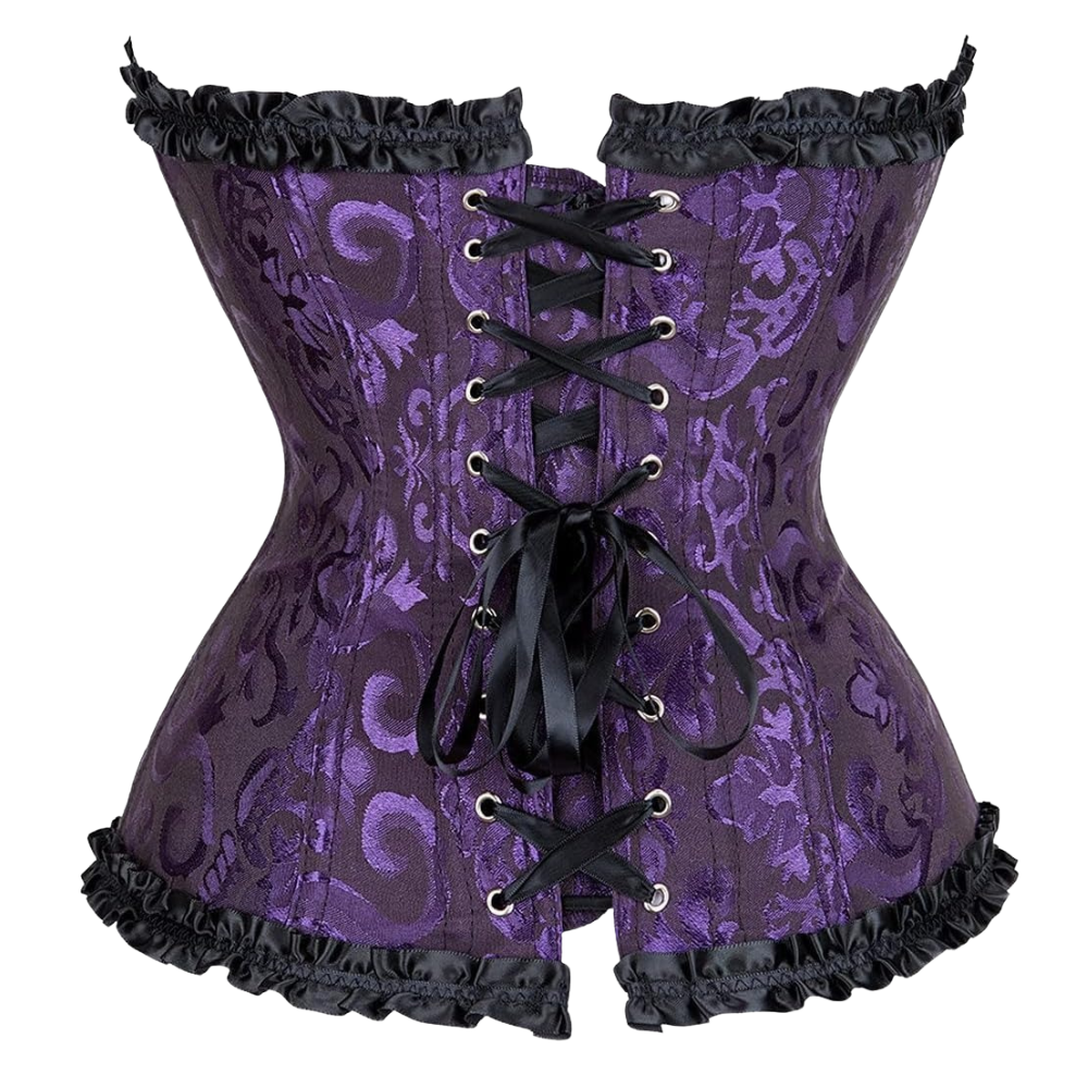 Floral Trim Shapewear Corset Top For Women