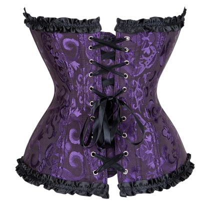 Floral Trim Shapewear Corset Top For Women