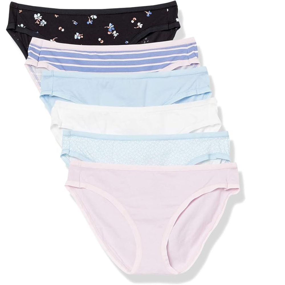 Pack Of 6 Cotton Bikini Briefs For Women