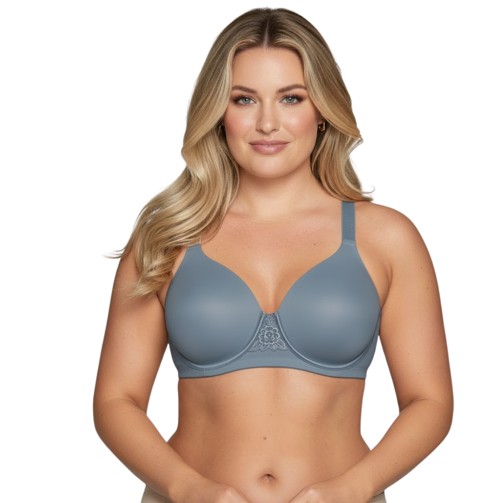 Back Smoothing Support Bra for Women with Lightly Lined Cups and Flexible Fit