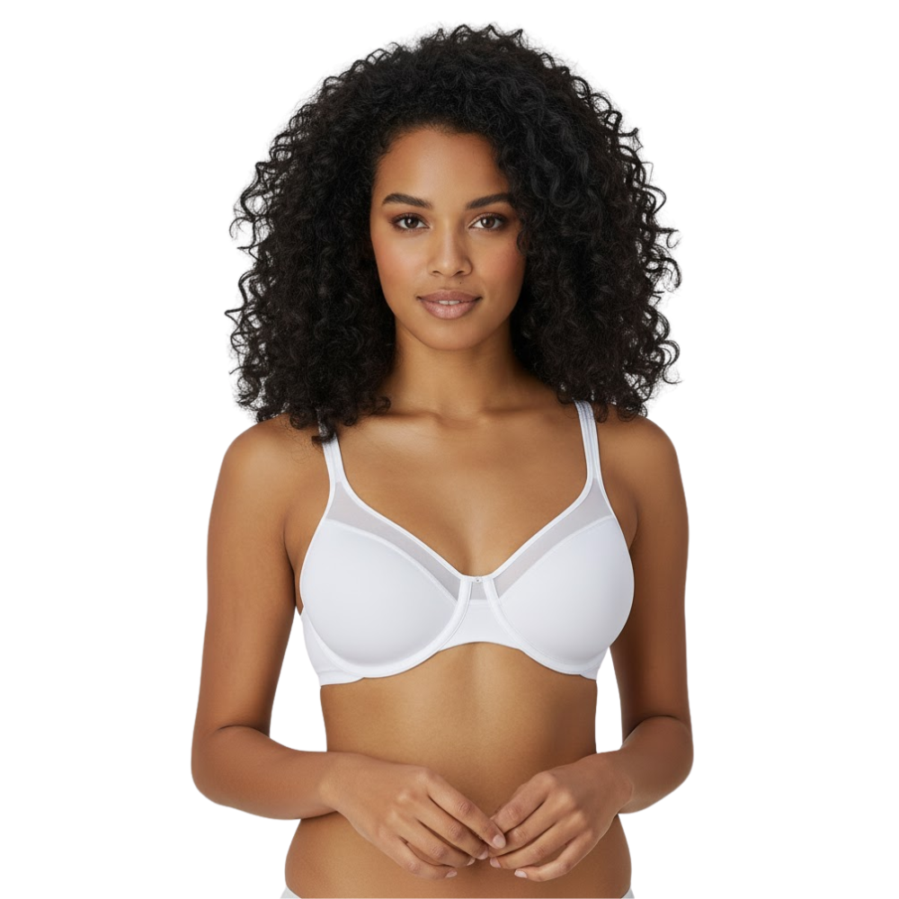 Ultra Light T Shirt Bra with Underwire and Convertible Straps For Women
