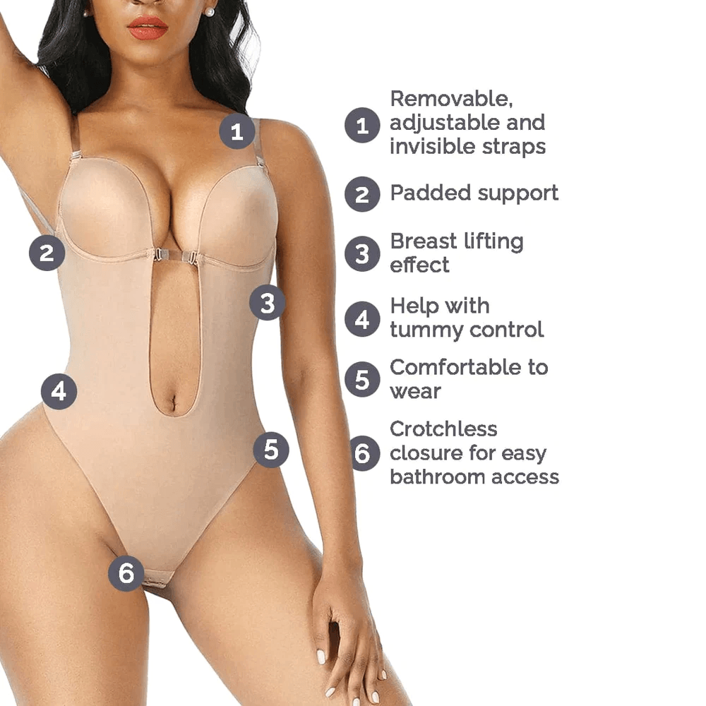 Seamless Backless Shaping Bodysuit – Your Secret to a Flawless Figure-Secret Slim Wear