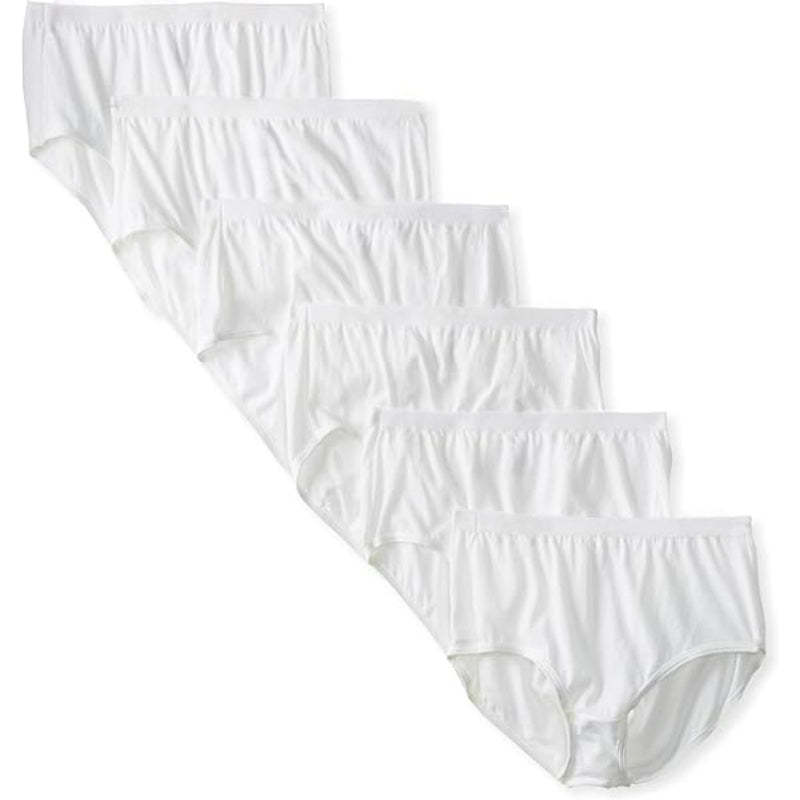 Cotton Brief Panty Pack Of 6 With High Rise Full Coverage-Secret Slim Wear