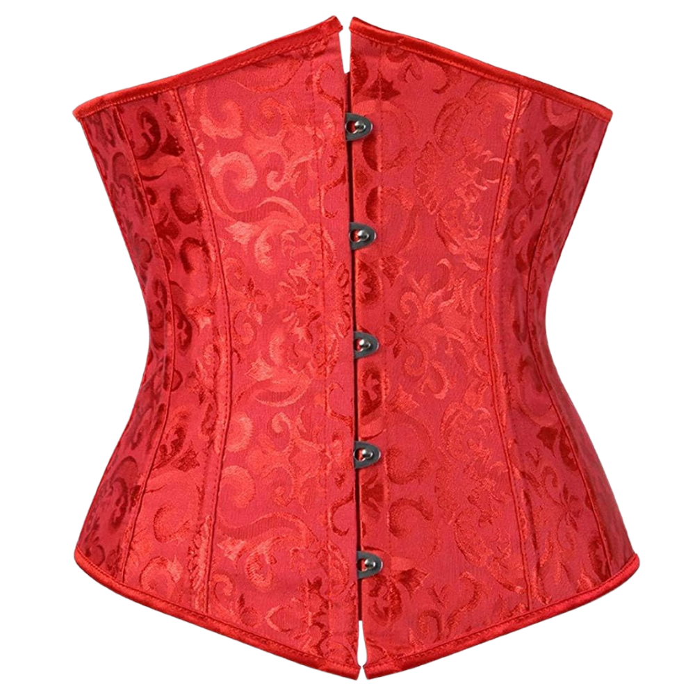 Plus Size Satin Overbust Corset Bustier Top