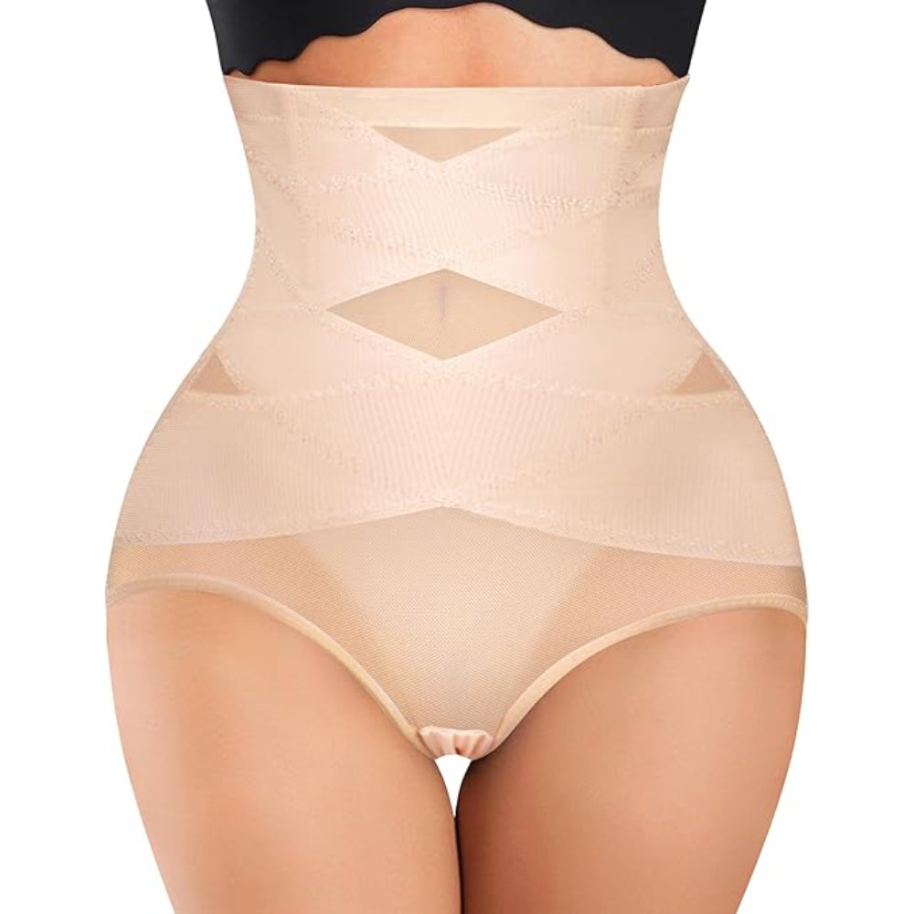 High Waist Compression Shorts-Secret Slim Wear