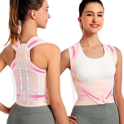 Ergonomic Posture Corrector With Padded Straps for Daily Support-Secret Slim Wear