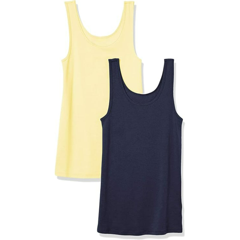 Set of 2 Slim Fit Tank Tops-Secret Slim Wear
