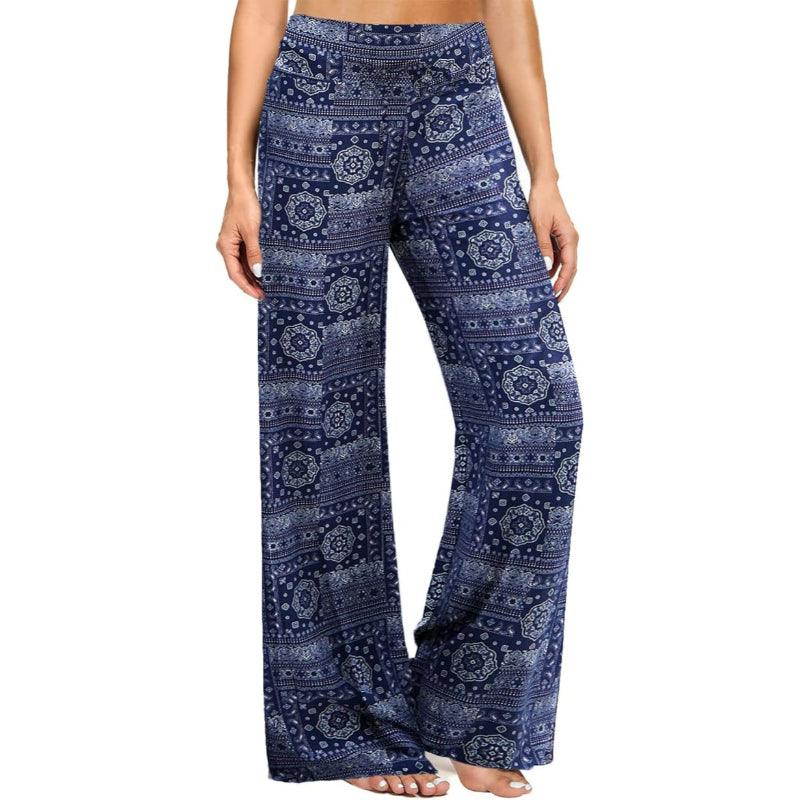 Leopard Print Pajama Pants-Secret Slim Wear