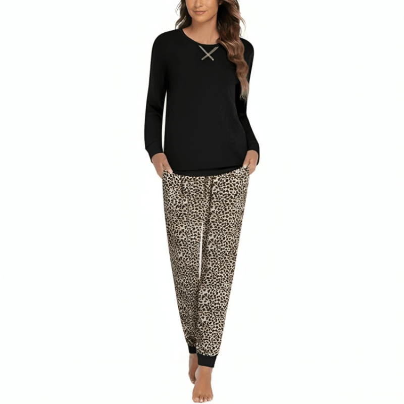 Abstract Lounge Set Pockets – Stylish Comfort for Everyday Wear-Secret Slim Wear