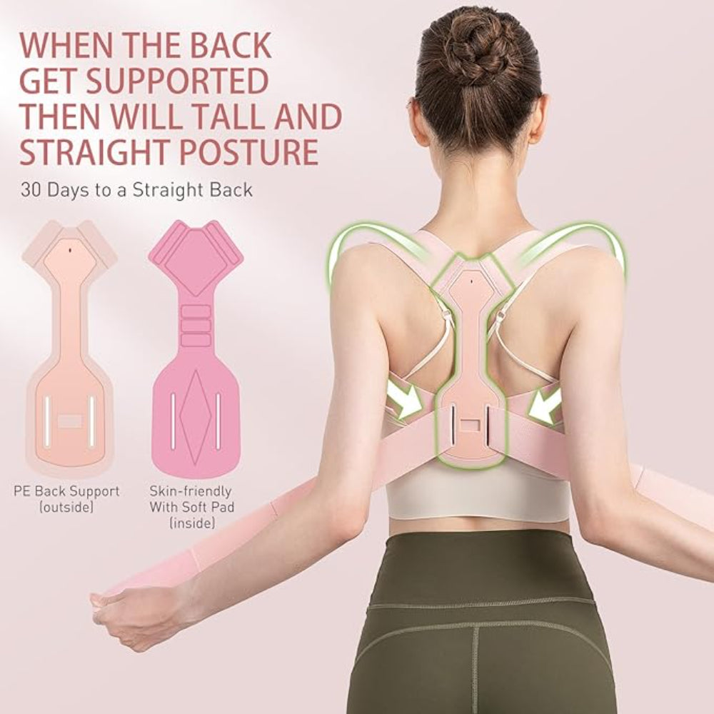Flexible Spine Support And Posture Trainer With Adjustable Straps-Secret Slim Wear