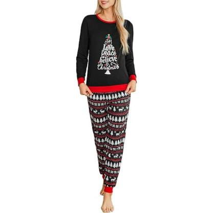 Printed Long Sleep Set-Secret Slim Wear