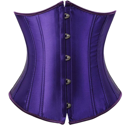 Plus Size Satin Overbust Corset Bustier Top