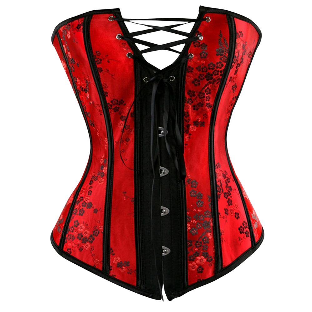 Vintage Floral Corset Bustier Top