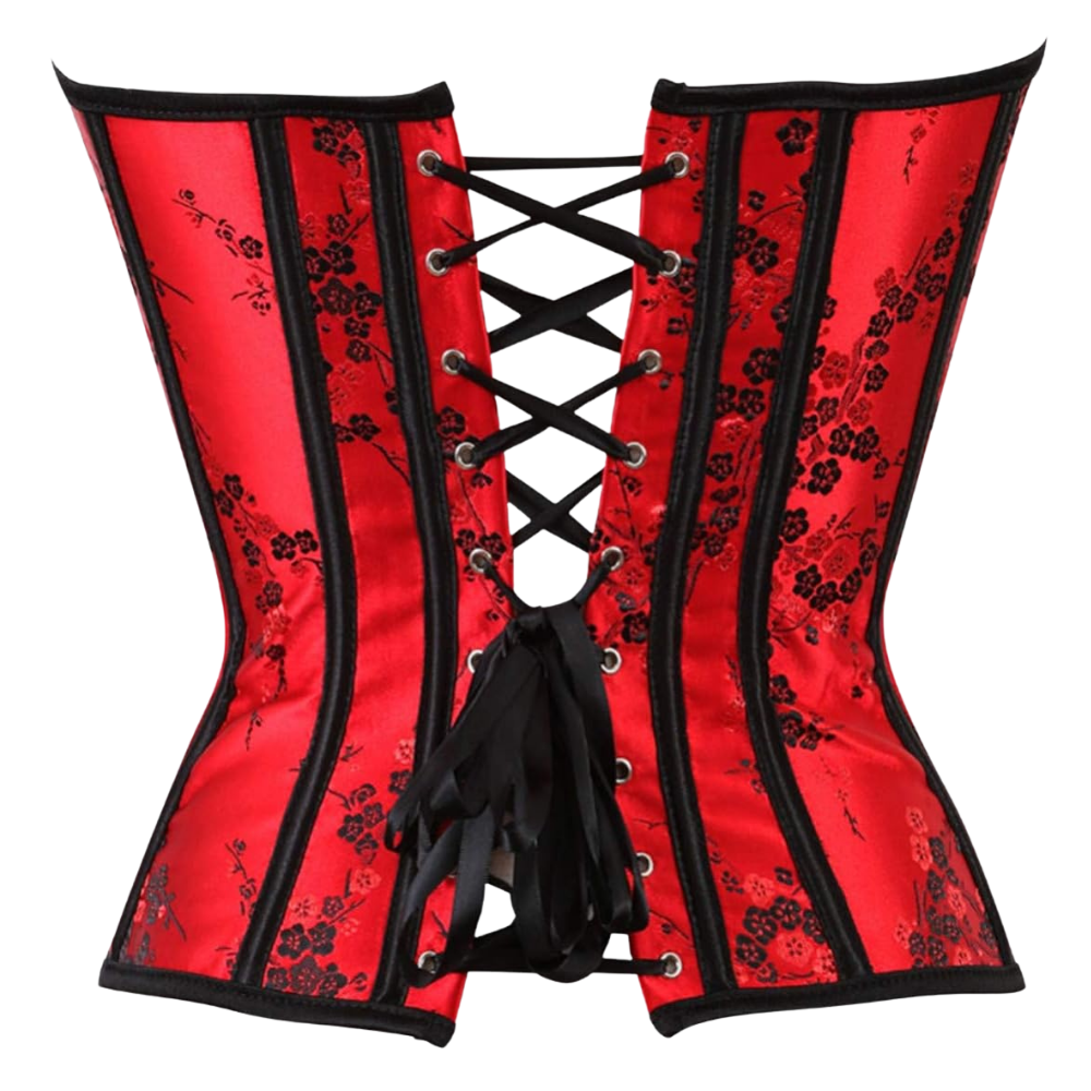 Vintage Floral Corset Bustier Top