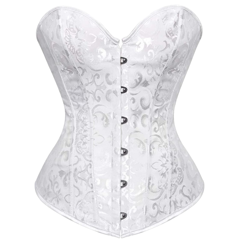 Plus Size Satin Overbust Corset Bustier Top