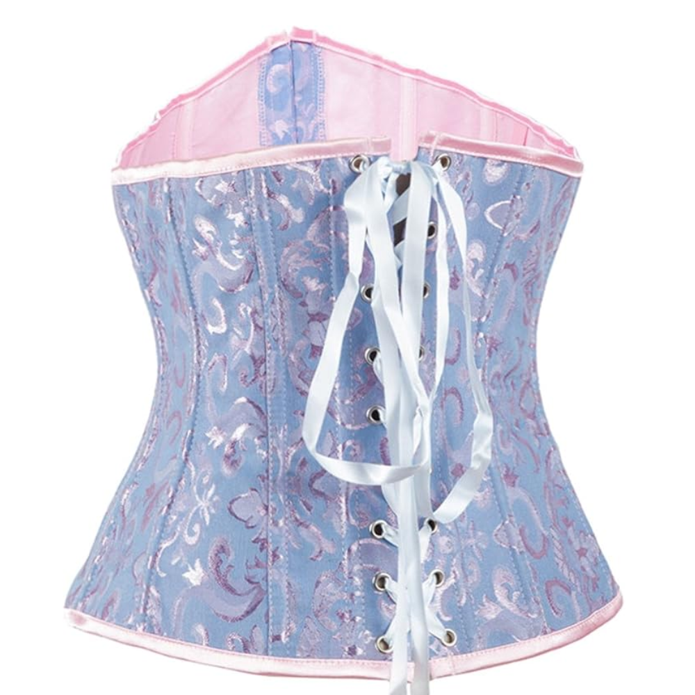 Brocade Underbust Boned Corset Belt For Women