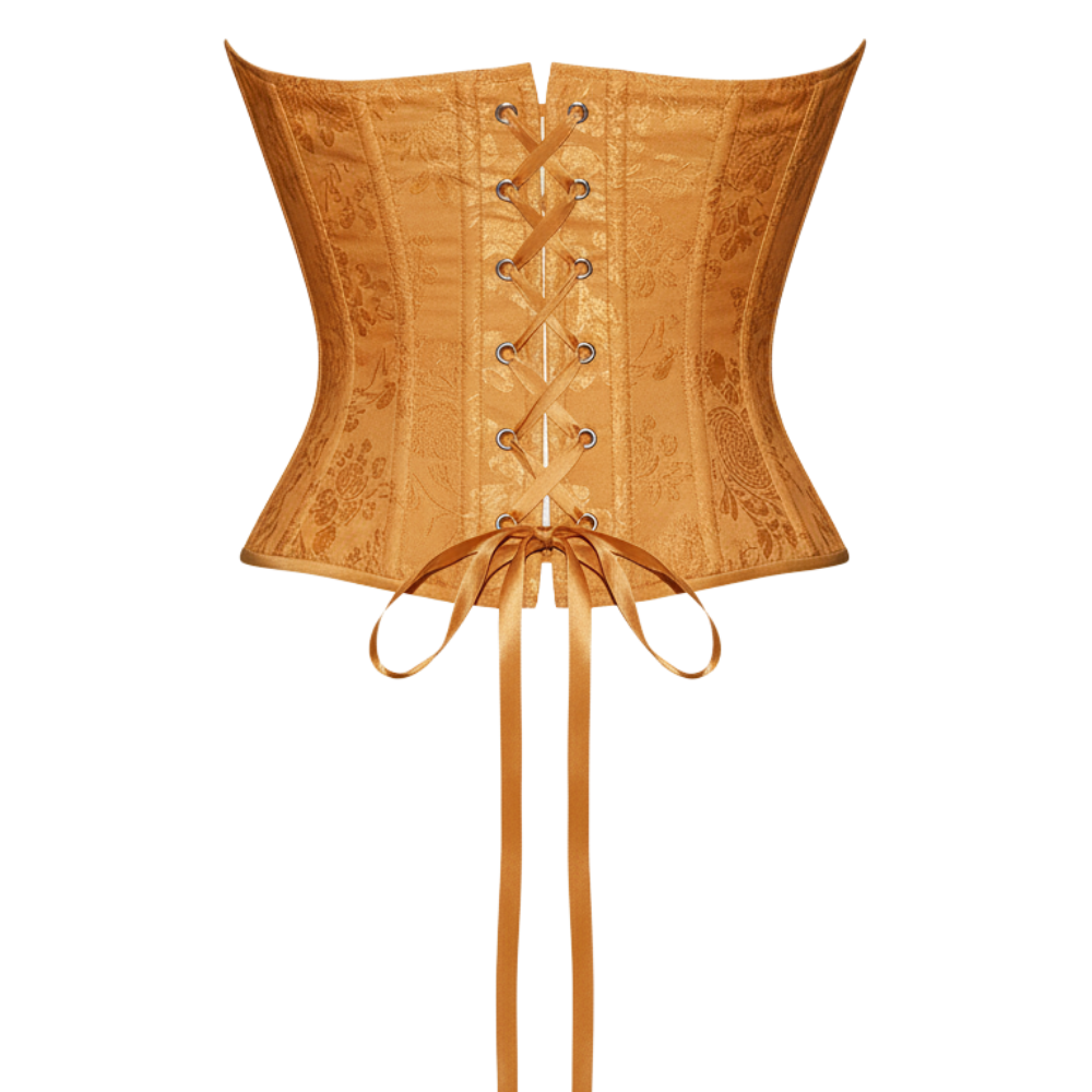 Lace Up Strapless Corset Top For Women