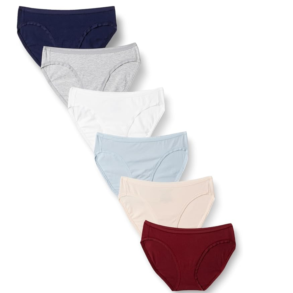 Pack Of 6 Cotton Bikini Briefs For Women