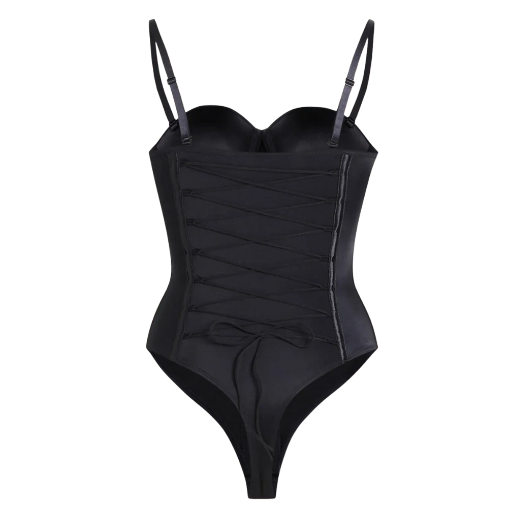 Strapless Formwear Corset Style One Piece Evening Outfit