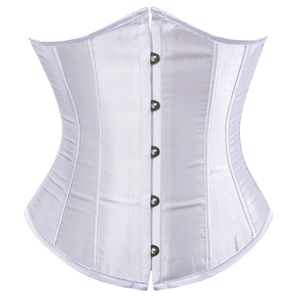 Plus Size Satin Overbust Corset Bustier Top