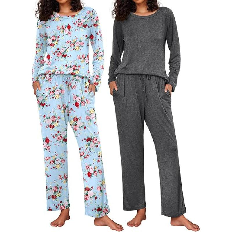 Long Sleeve Loungewear Set – Comfortable Sleepwear-Secret Slim Wear