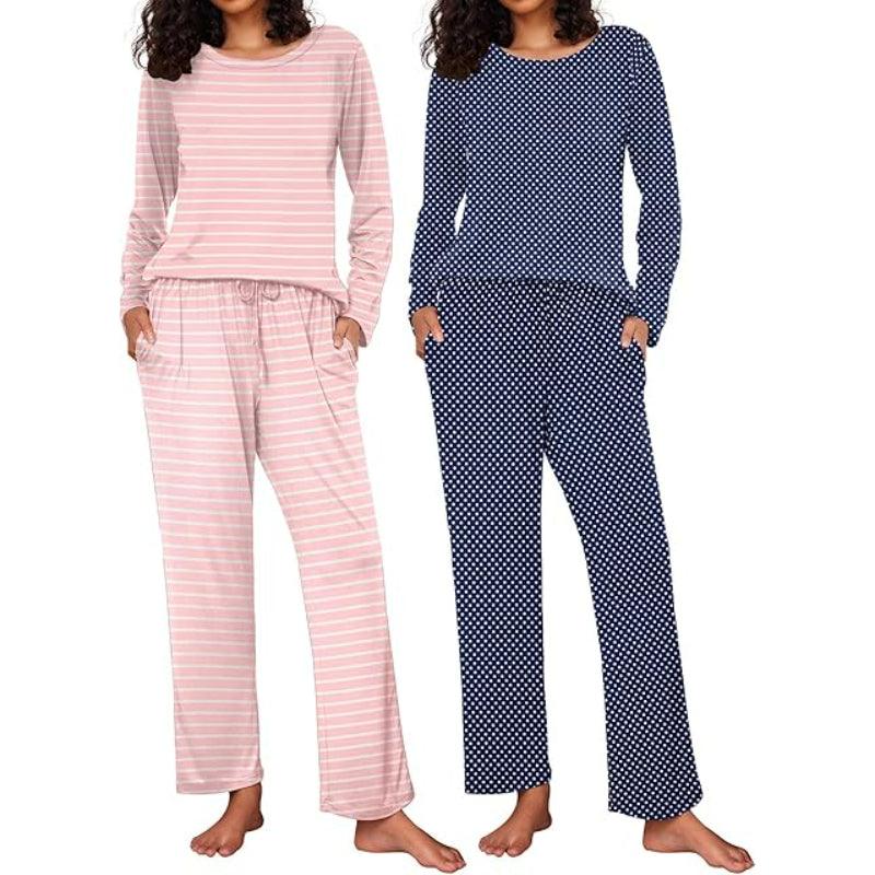Long Sleeve Loungewear Set – Comfortable Sleepwear-Secret Slim Wear