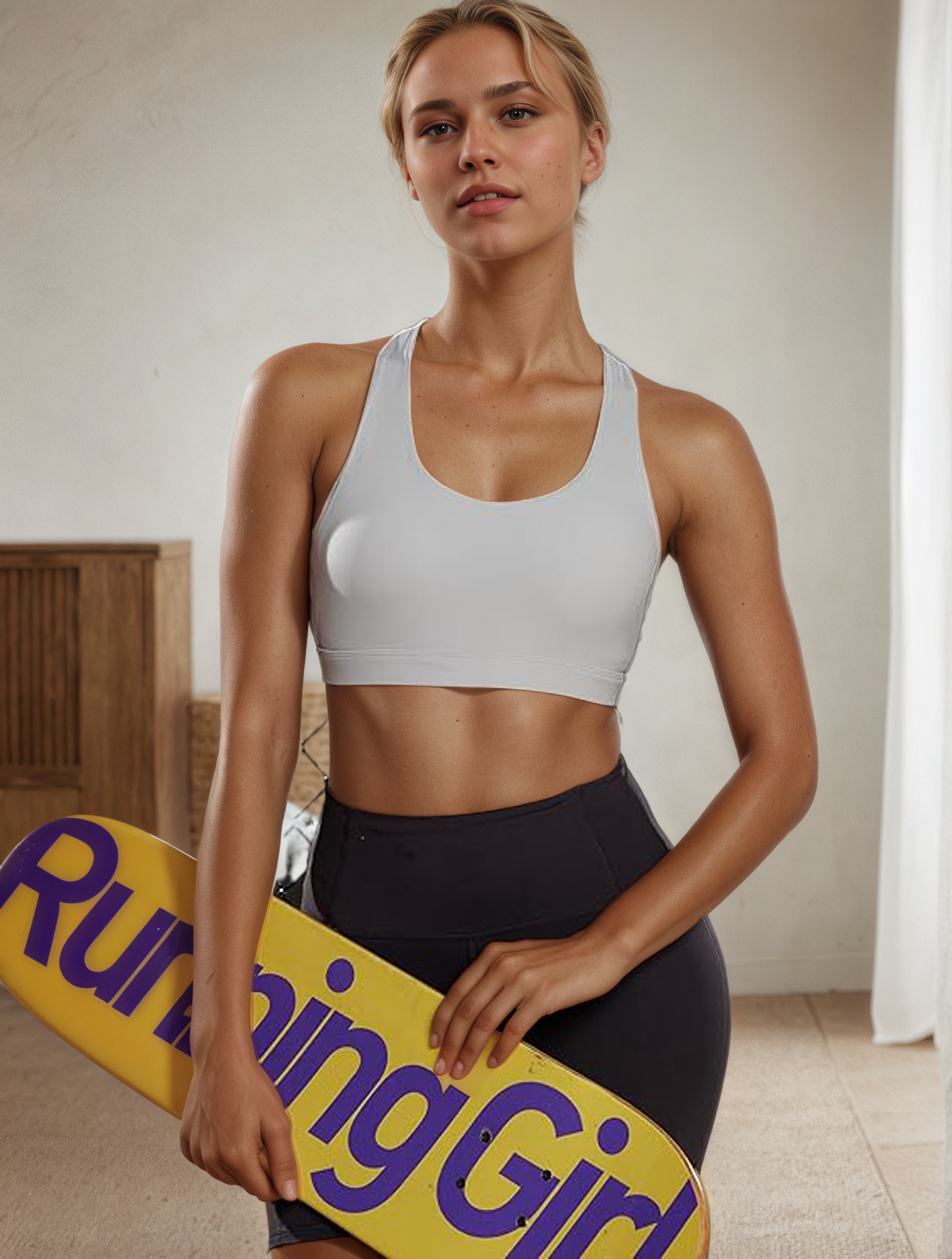 Crisscross Strappy Yoga Bra With Support And Stylish Moves-Secret Slim Wear