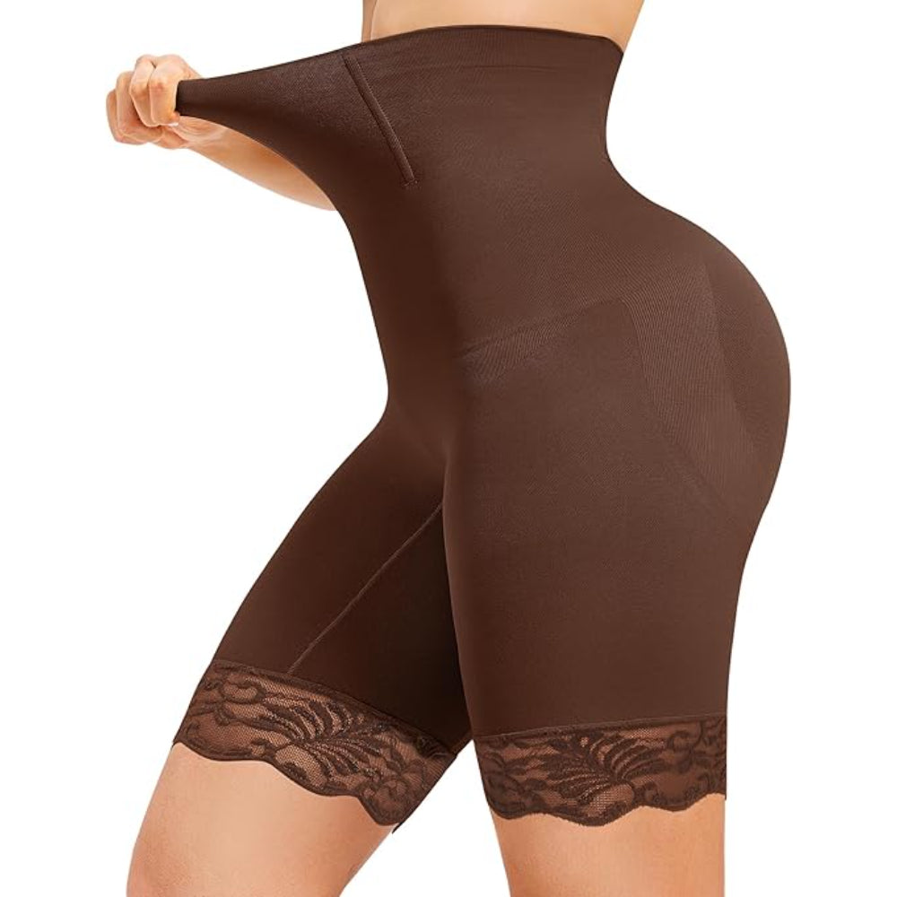 High Rise Shapewear Shorts With Flexible Compression for Seamless Fit-Secret Slim Wear
