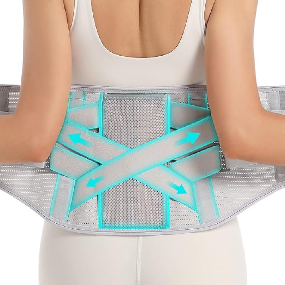 High Rise Lumbar Support Belt With Compression Straps for Stability-Secret Slim Wear