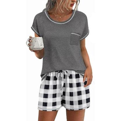 Contrast Piping Pajama Set – Comfortable and Stylish Pajama Set-Secret Slim Wear